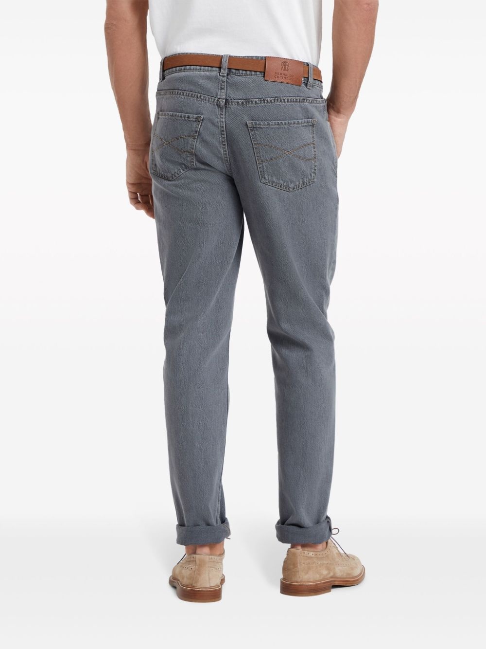 tapered-leg jeans - 4