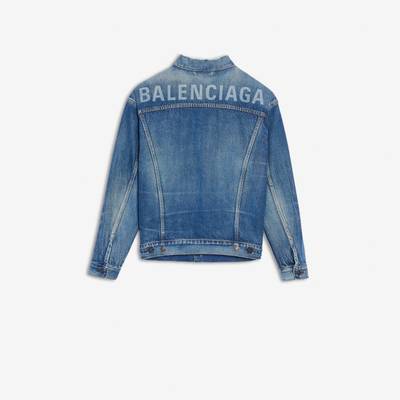 BALENCIAGA Logo Denim Jacket outlook