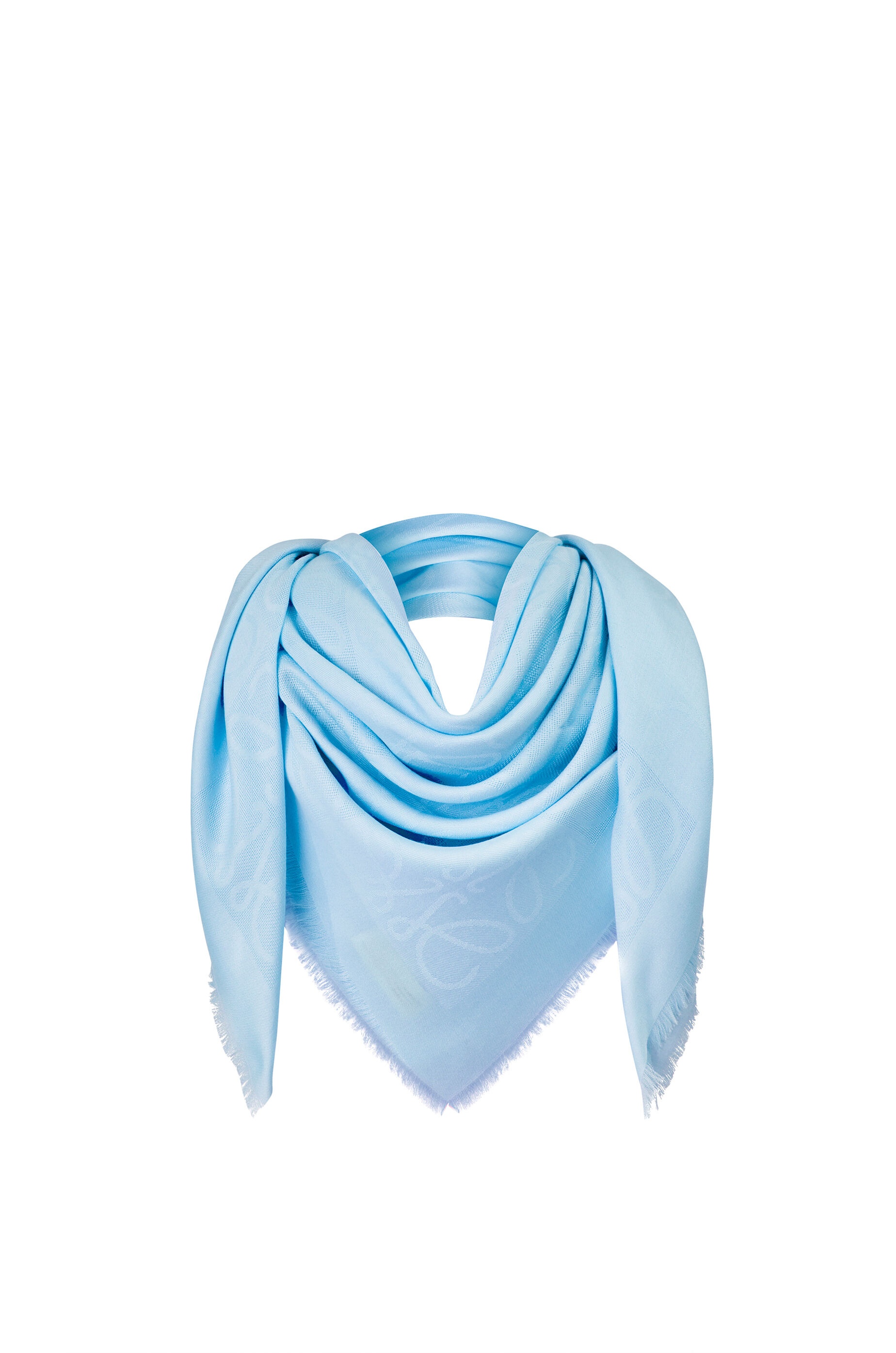 Damero scarf in wool, silk and cashmere - 1