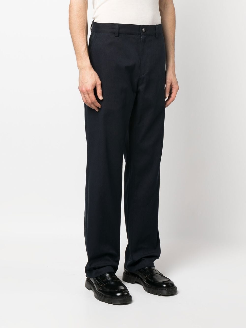 mid-rise straight-leg trousers - 3