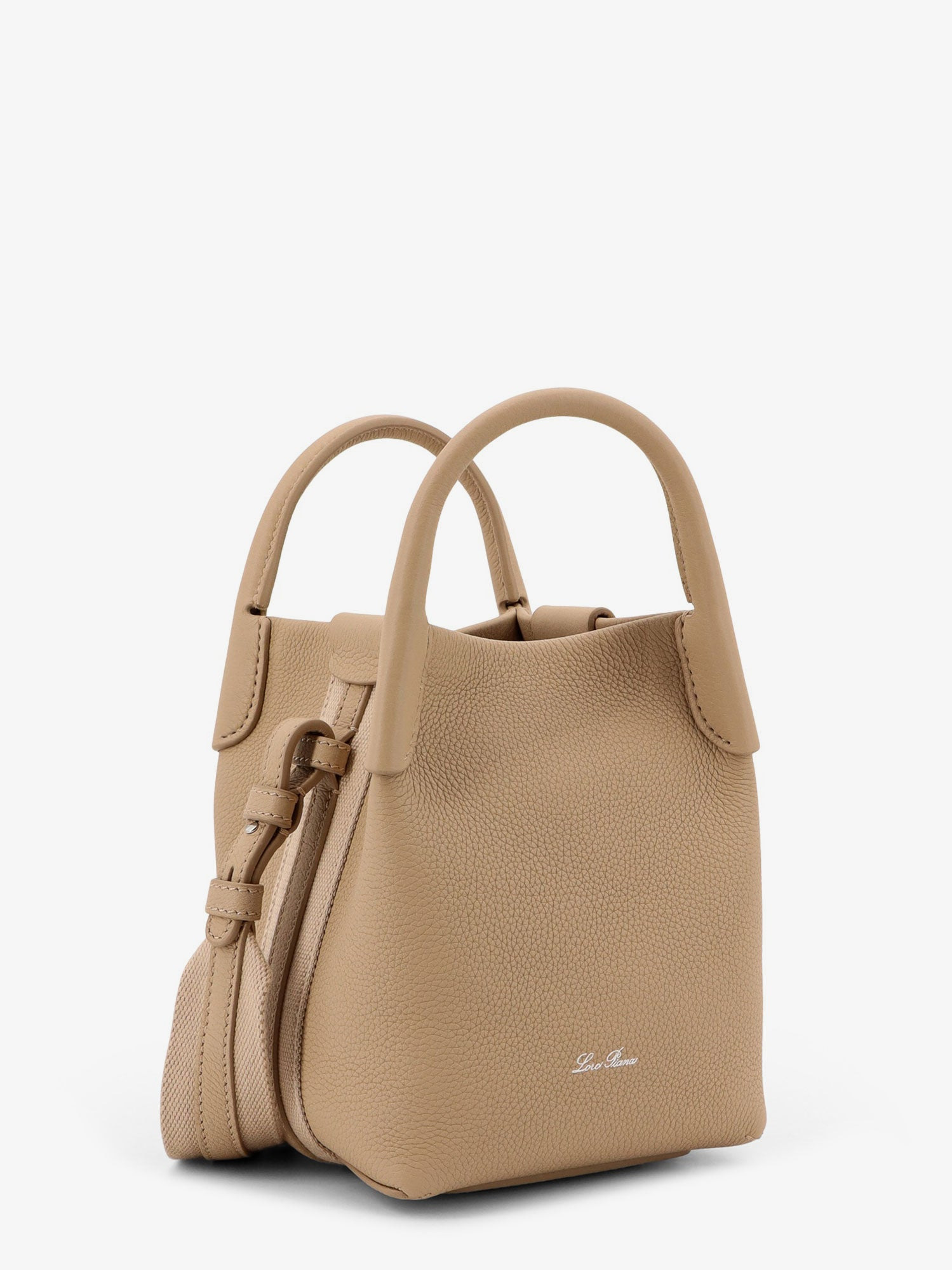 Loro Piana Women Bale Micro Leather Bucket Bag - 3