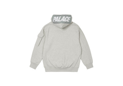 PALACE GIANT WOVEN LABEL HOOD GREY MARL outlook