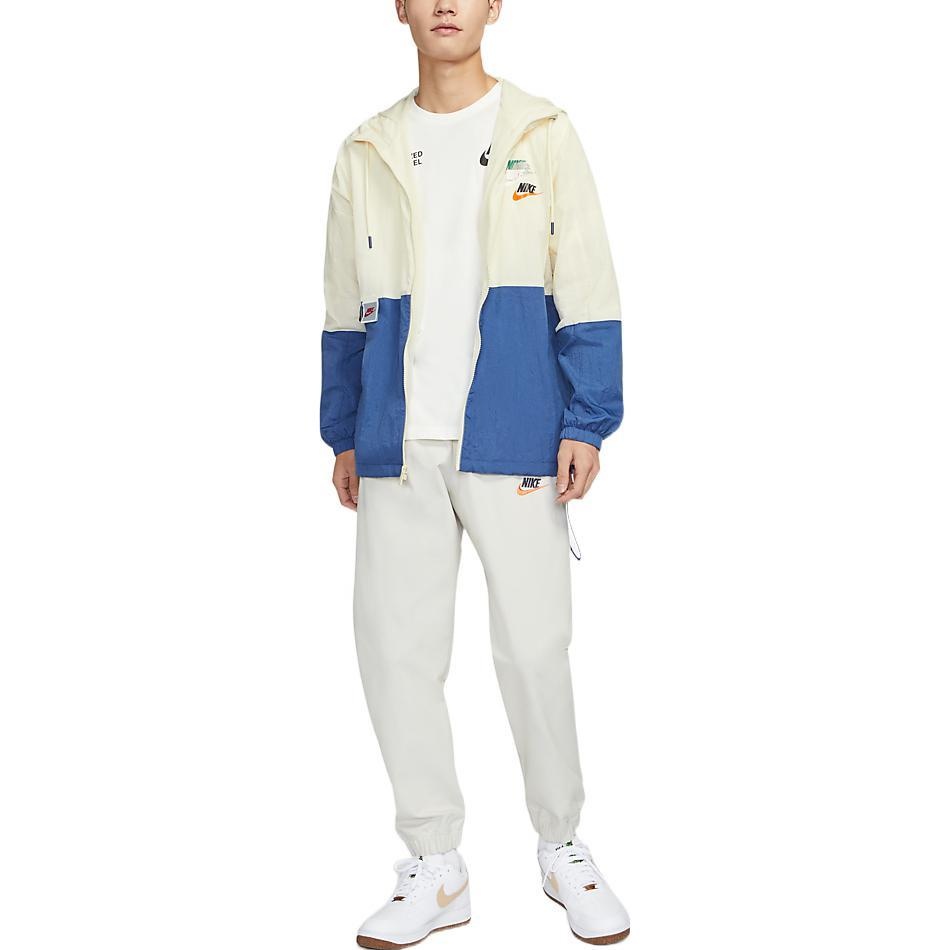 Men's Nike Sportswear Lightweight Back Printing Breathable Athleisure Casual Sports Woven Jacket Aut - 3