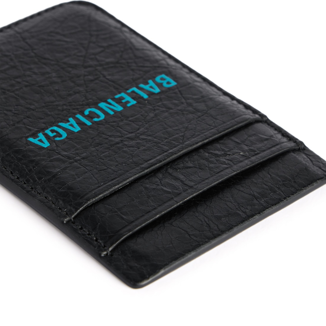 Men's Cash Magnet Card Holder in Black/blue Sky - 4
