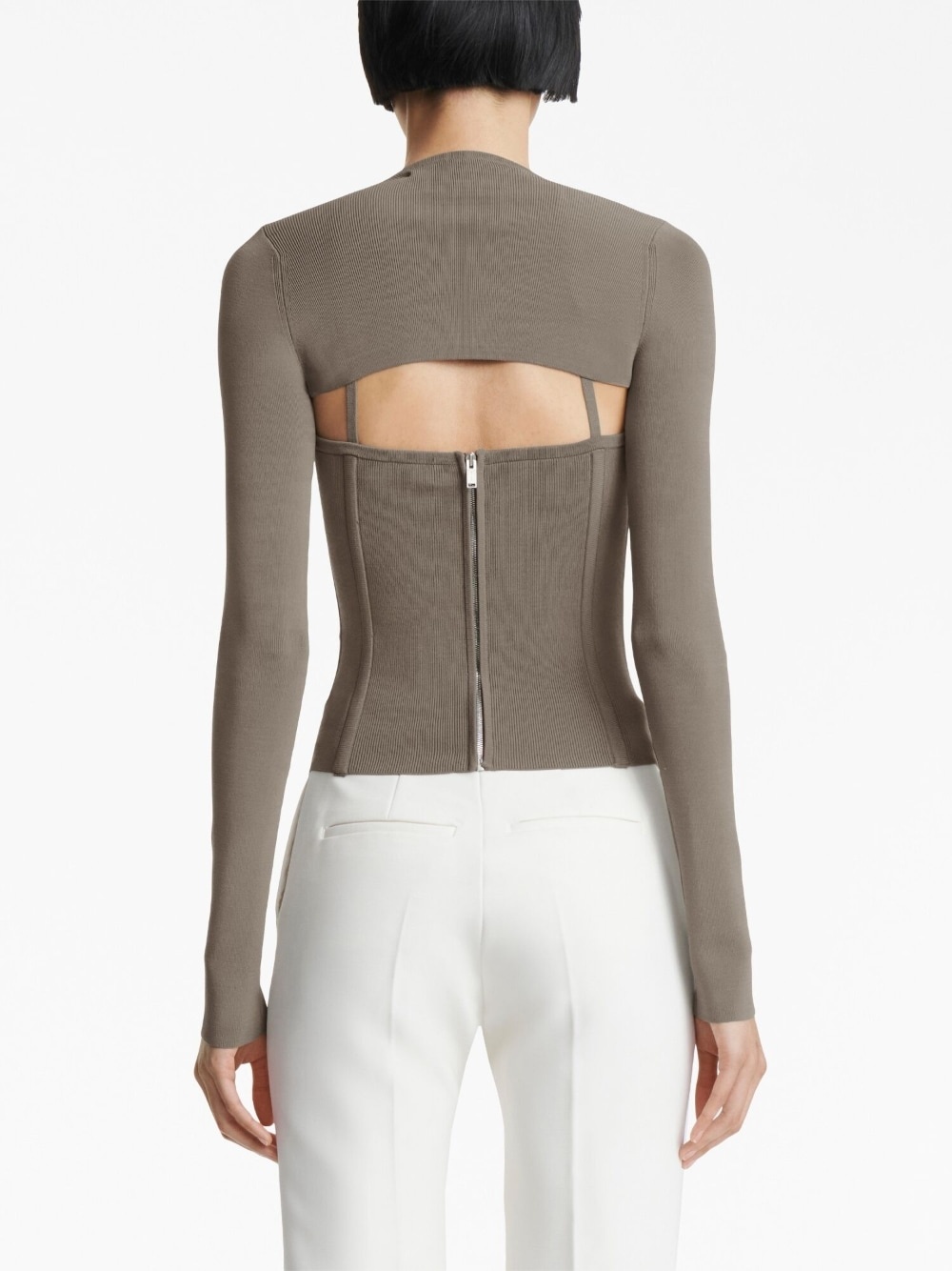 square-neck corset-style top - 3