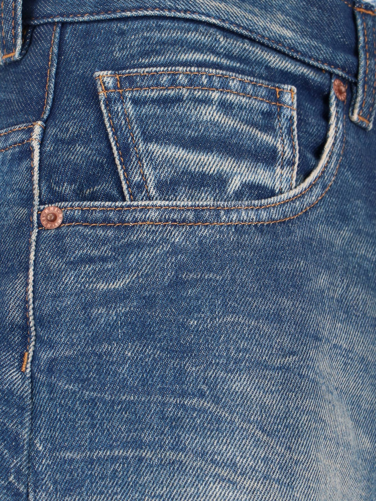 FRINGED WIDE JEANS - 4