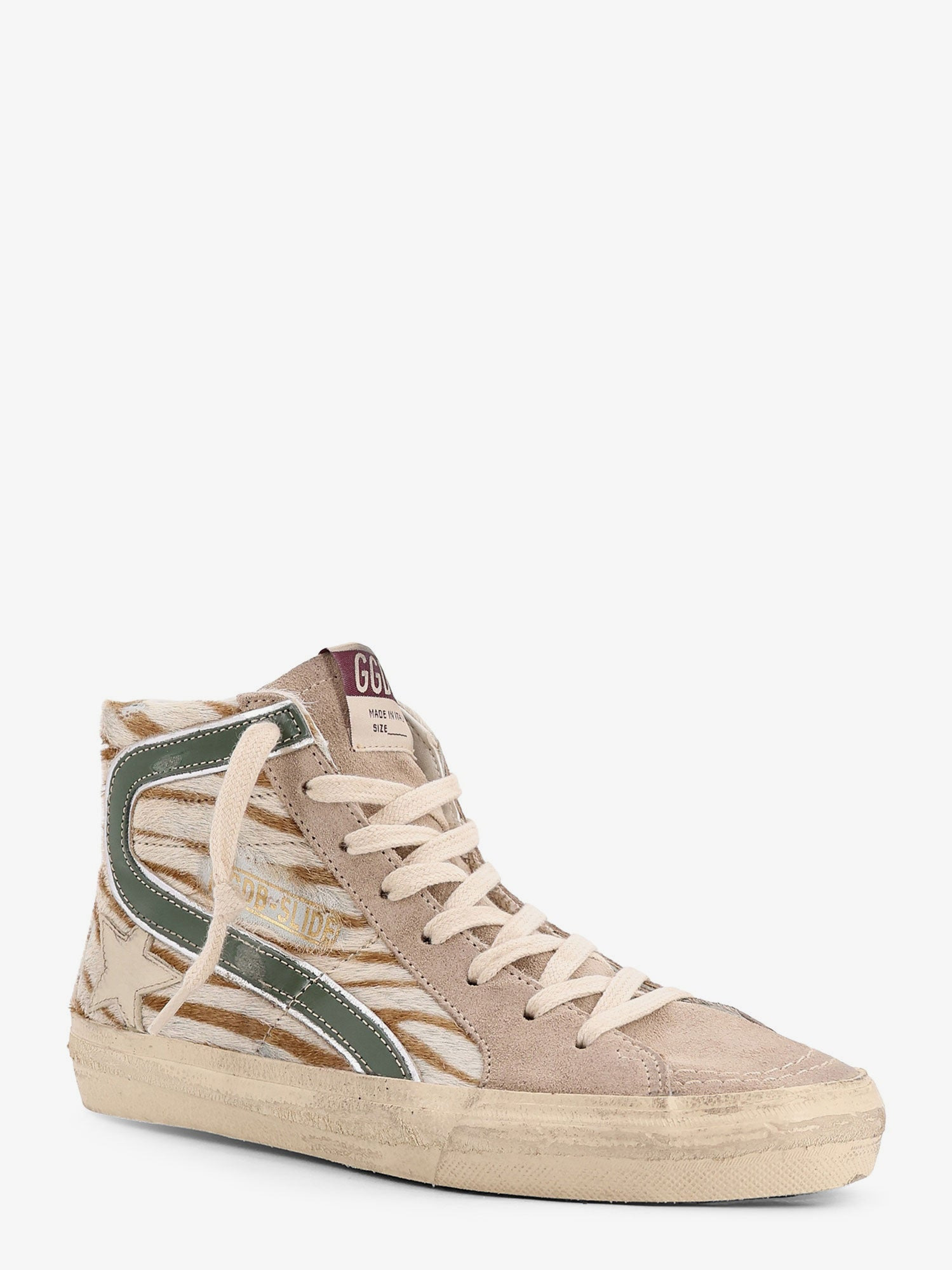 Slide Classic Suede And Pony Skin Sneakers - 2