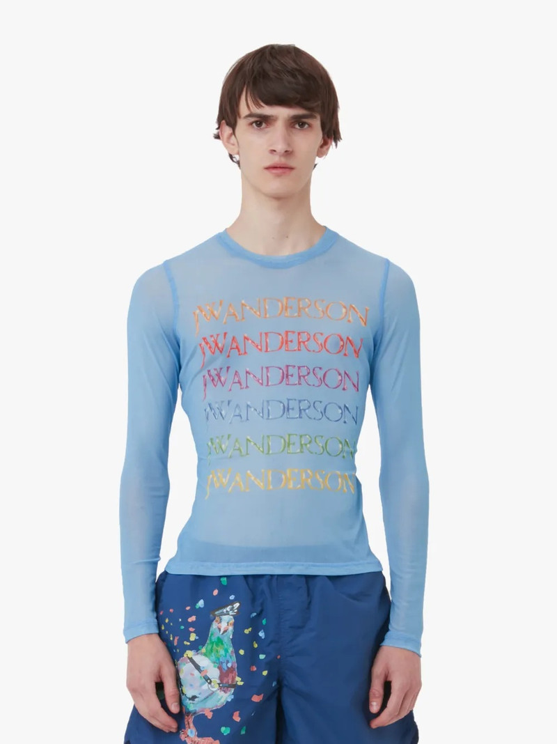 JW Anderson SHEER LONG SLEEVE TOP - PRIDE CAPSULE outlook