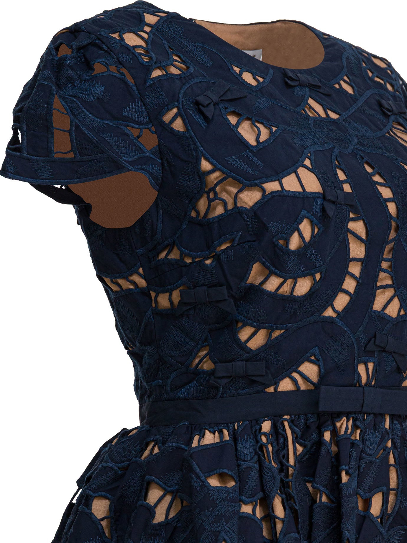 Self-portrait Short Dress With Bow - 4