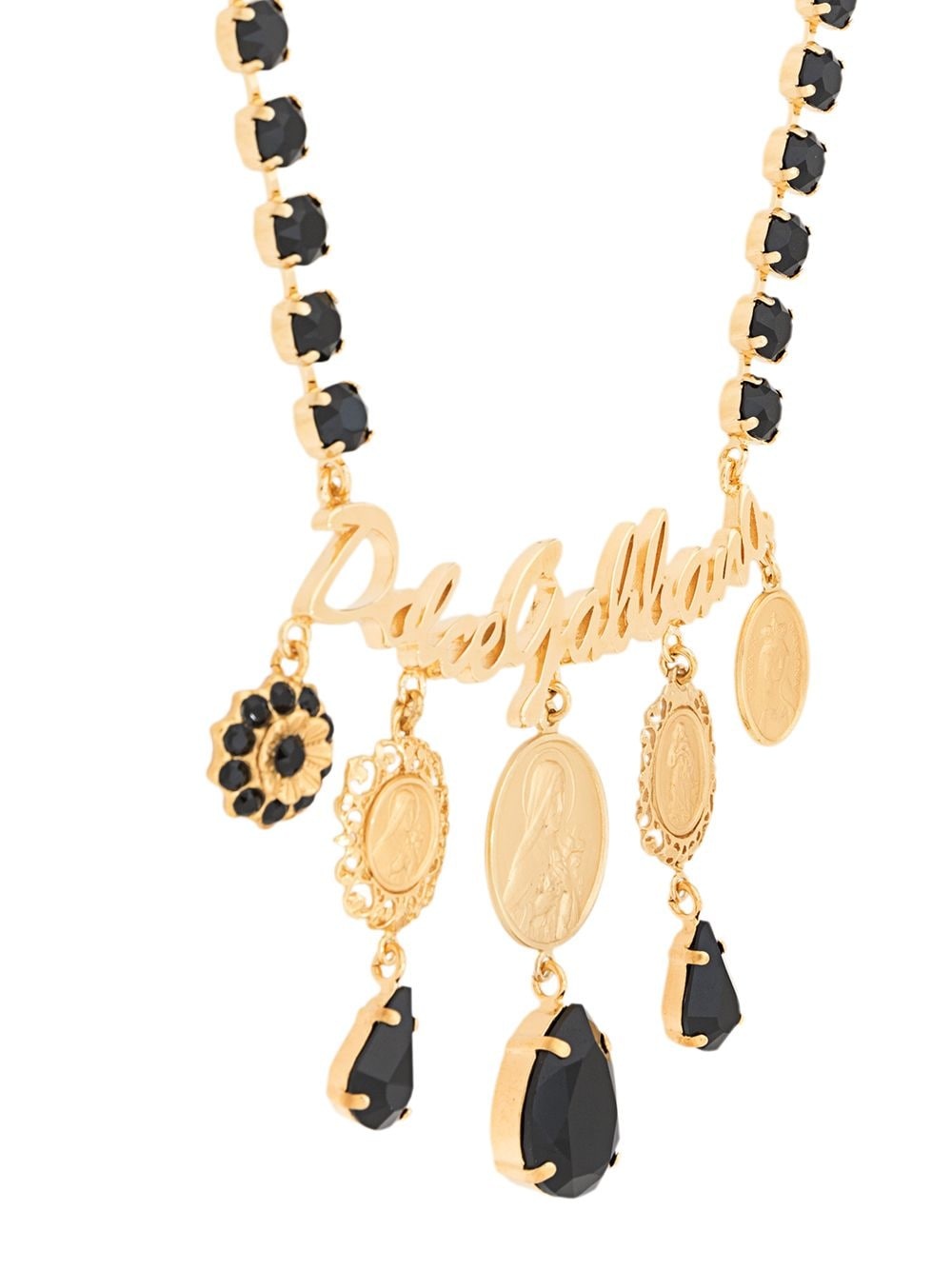 votive motif medallion necklace - 3