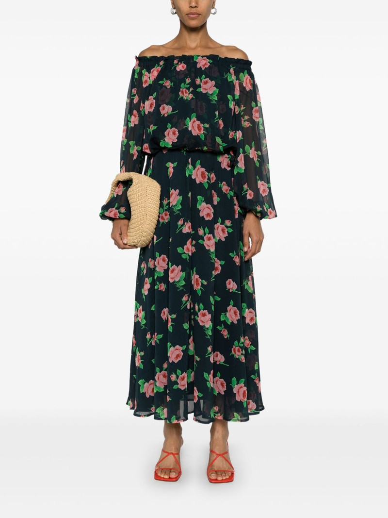 ROTATE floral-print chiffon maxi dress outlook
