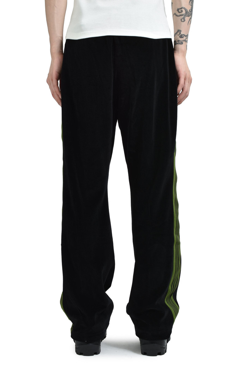 NEEDLES BOOT-CUT TRACK PANT - C/PE VELOUR / BLK outlook