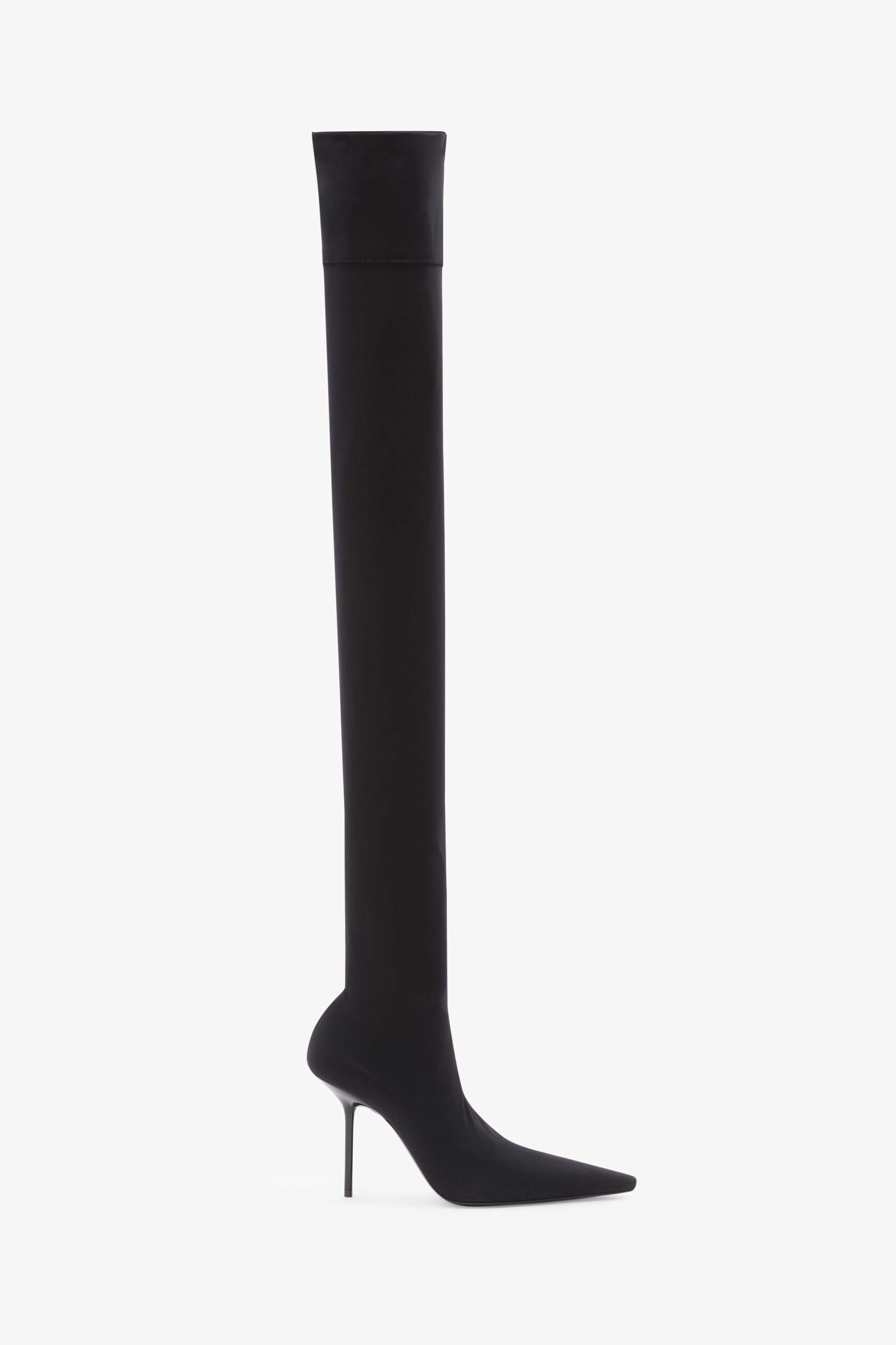 Sloan Stiletto Jersey Boot In Black - 2
