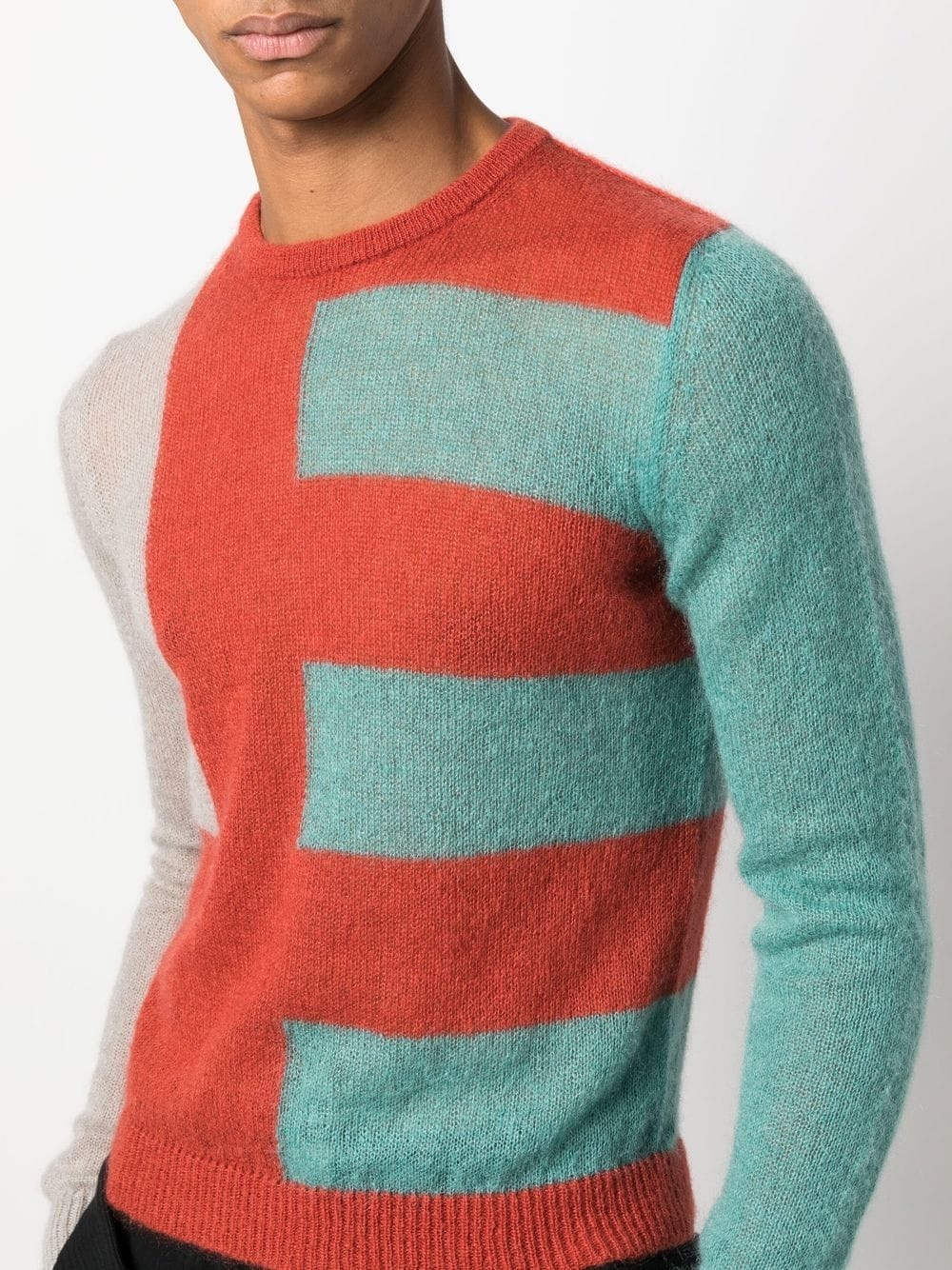 colour-block knitted sweater - 5