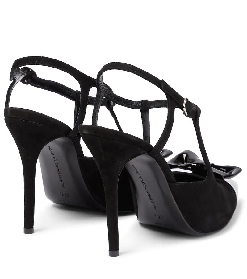 Suede and patent leather pumps 3