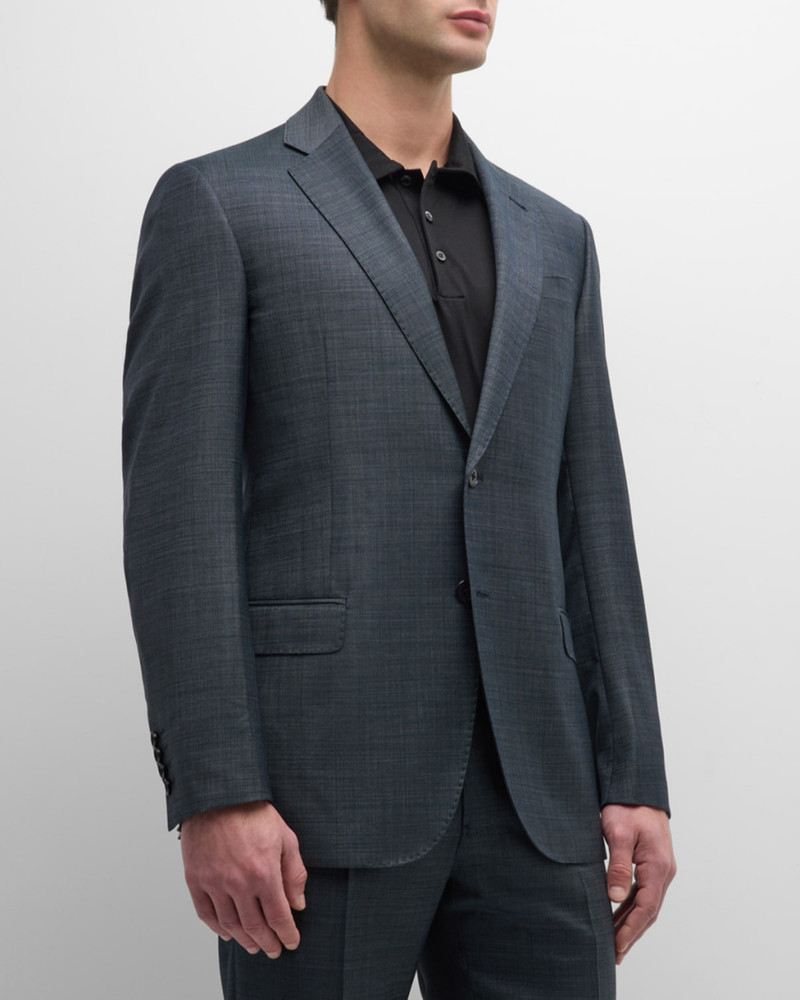 Men & apos;s Textured Wool Classic Fit Suit 4