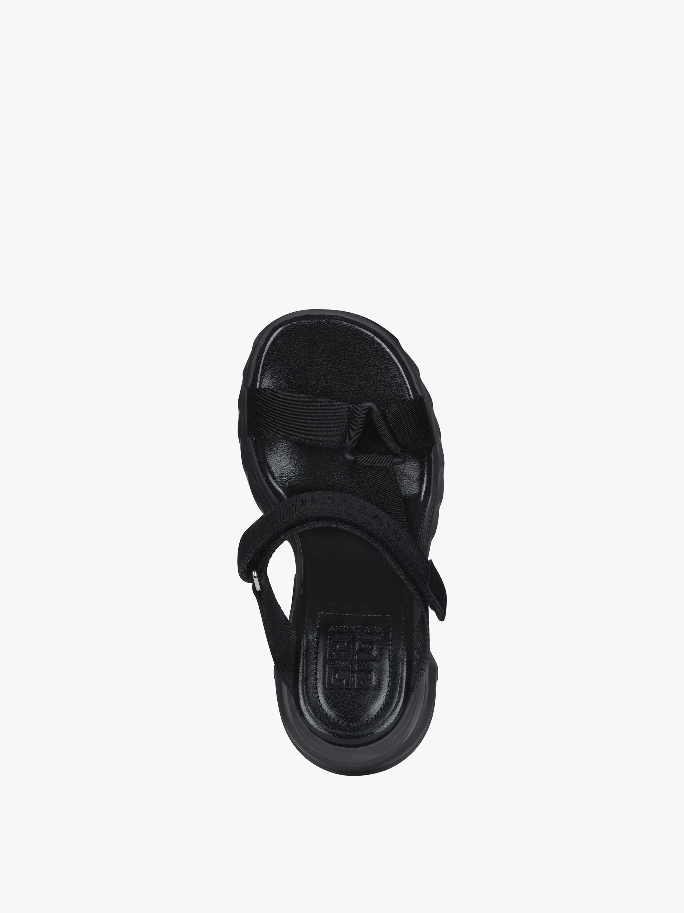 MARSHMALLOW SANDALS IN LEATHER AND CANVAS - 4