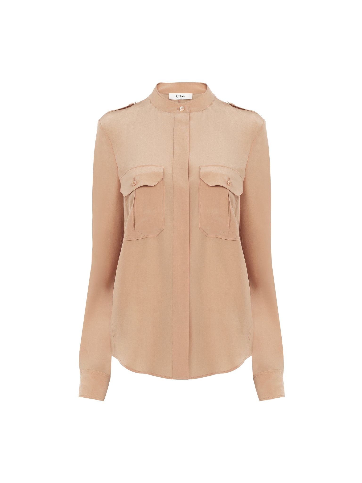 CLASSIC UTILITARIAN BLOUSE IN CRÊPE DE CHINE - 1