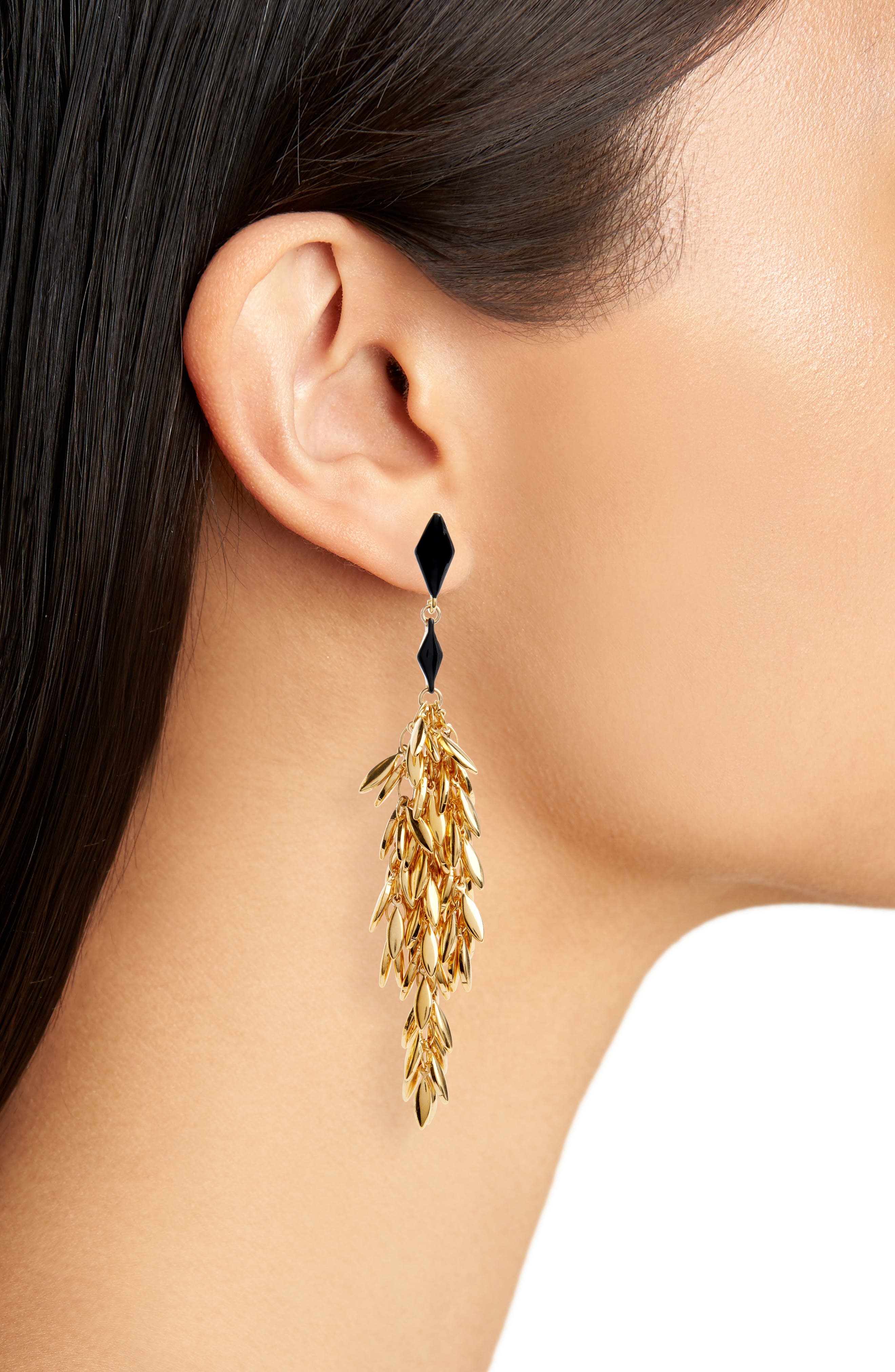 Isabel Marant Fringe Drop Earrings in Black at Nordstrom - 2