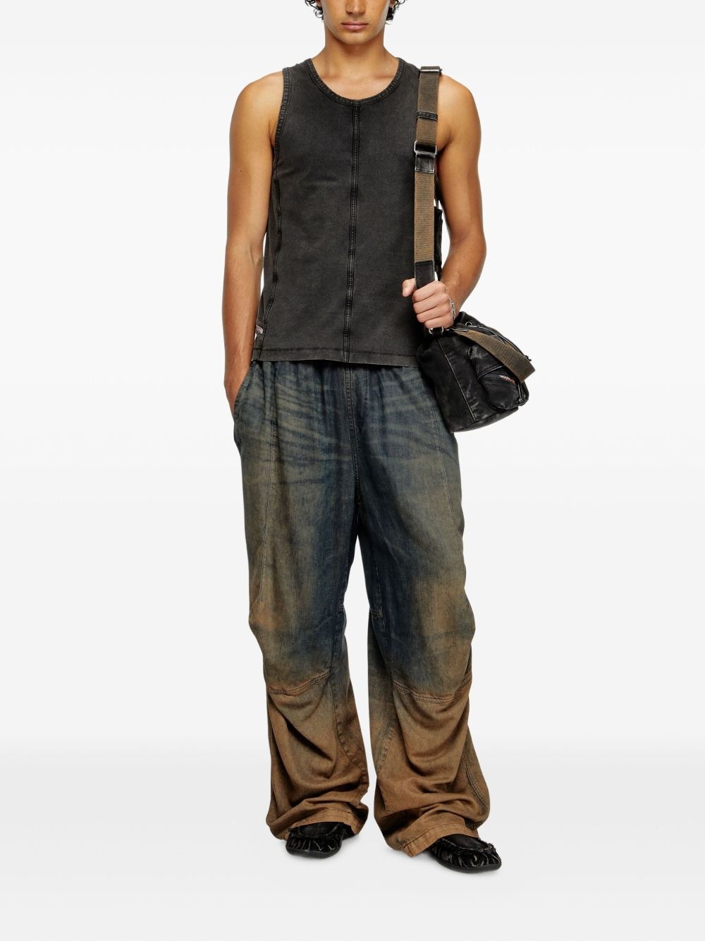 scoop-neck tank top - 2