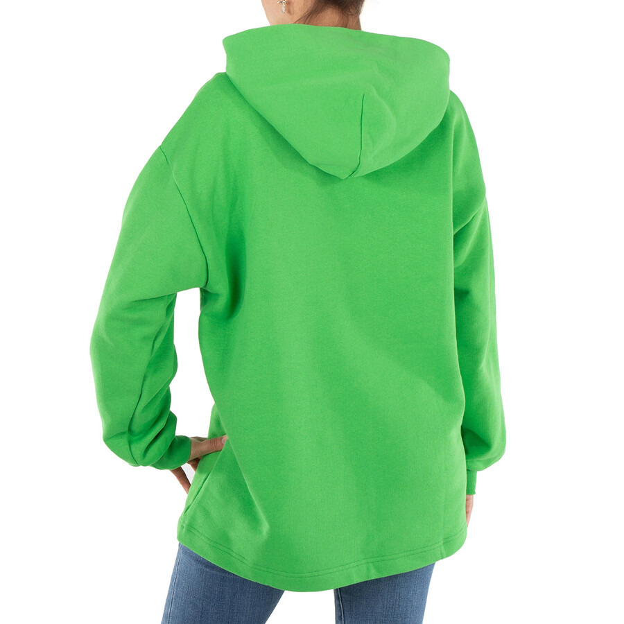 Acne Studios Digital Print Hooded Sweatshirt In Green - 6