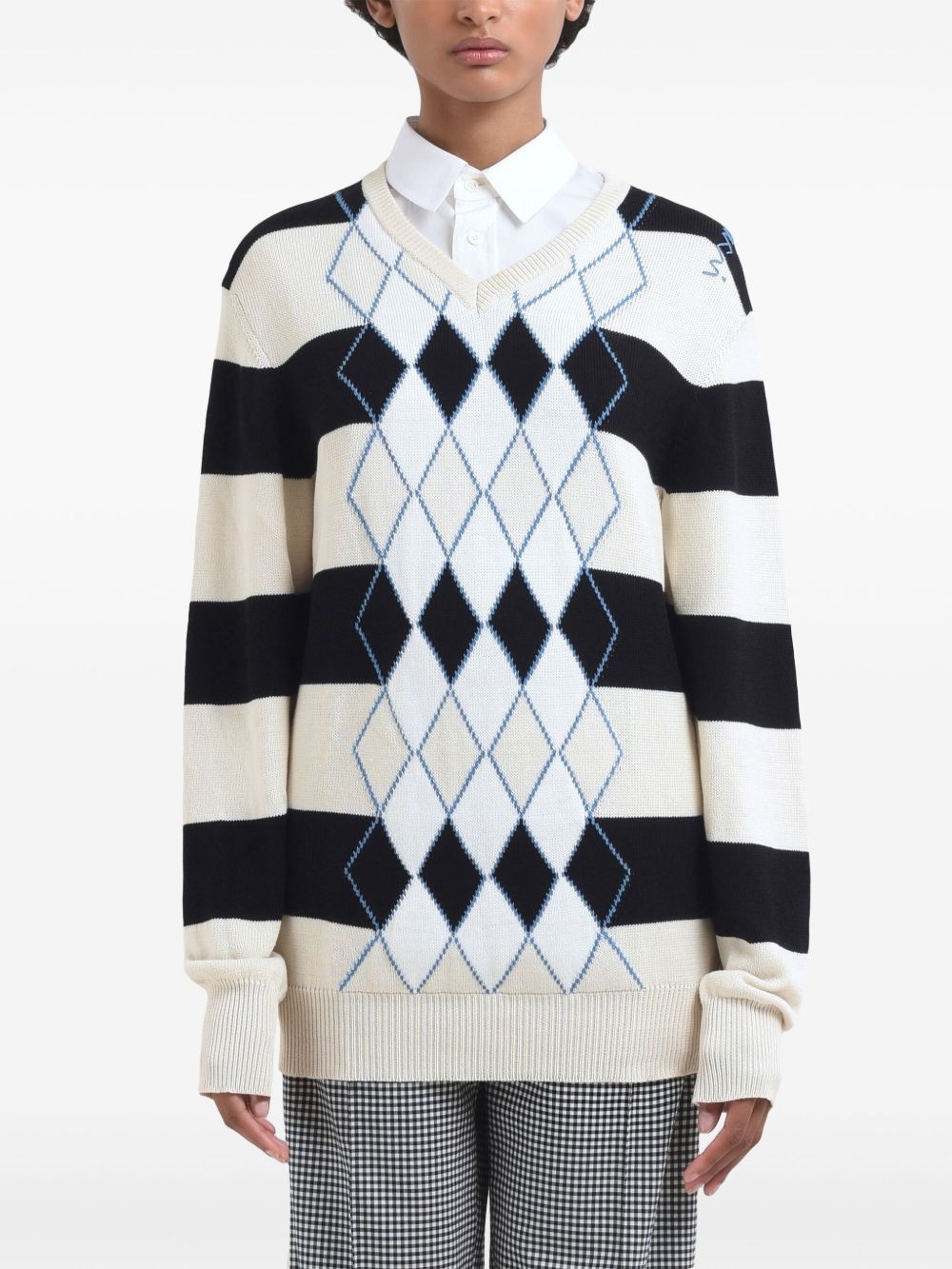 striped sweater - 2