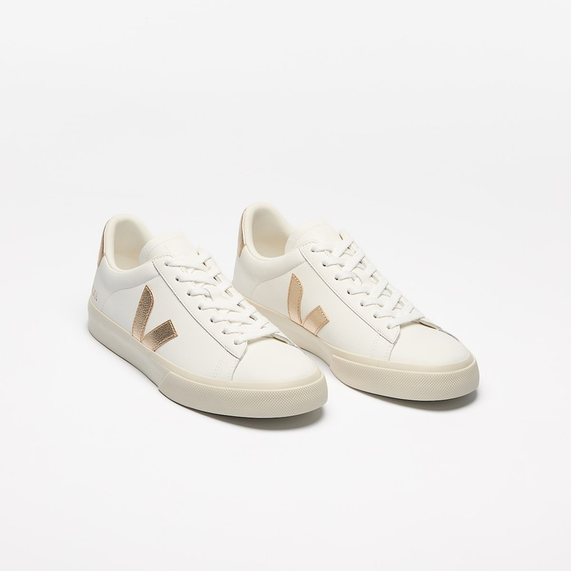 VEJA CAMPO LEATHER WHITE PLATINE outlook
