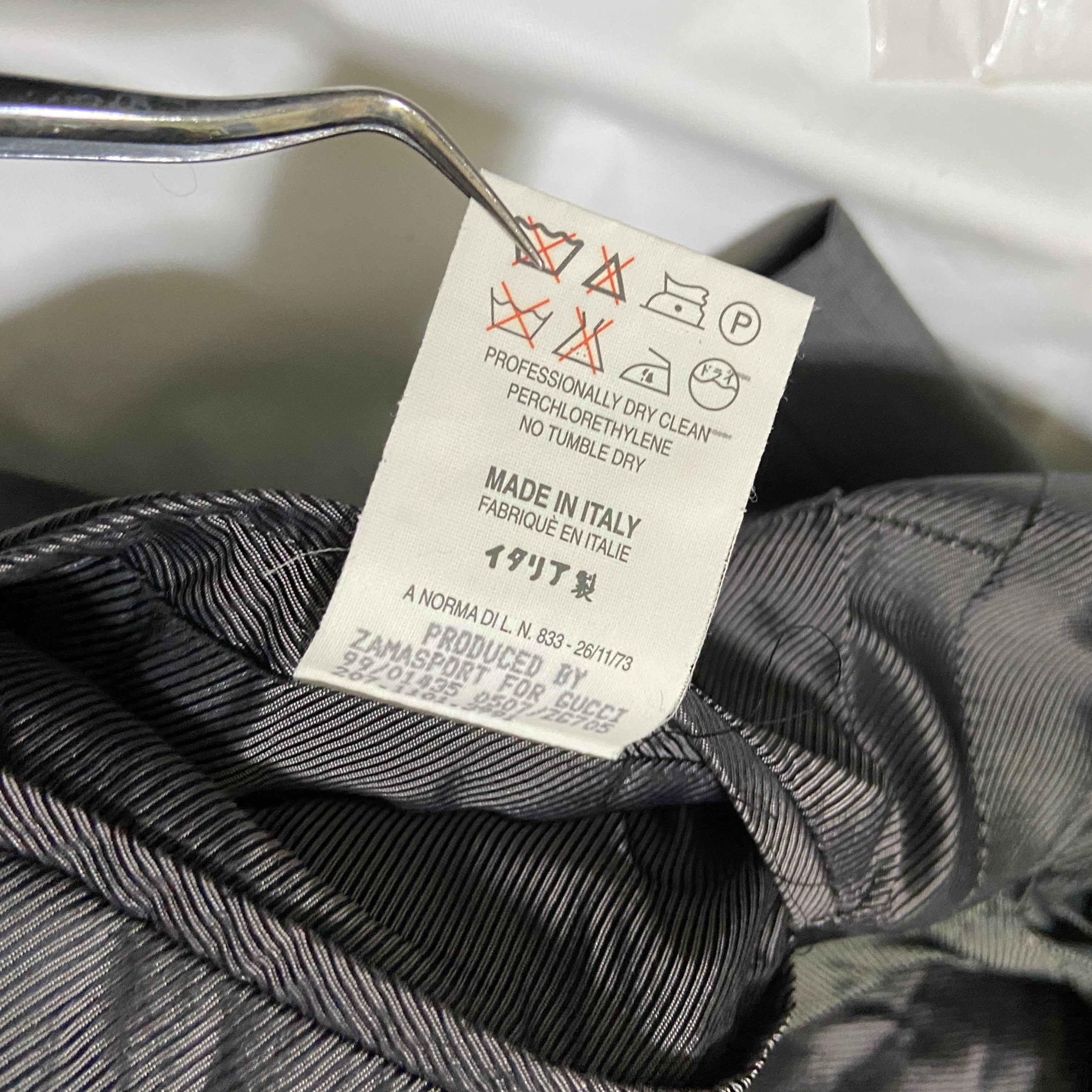 Gucci 1999 grey wool suit with belt holster 42 - 14