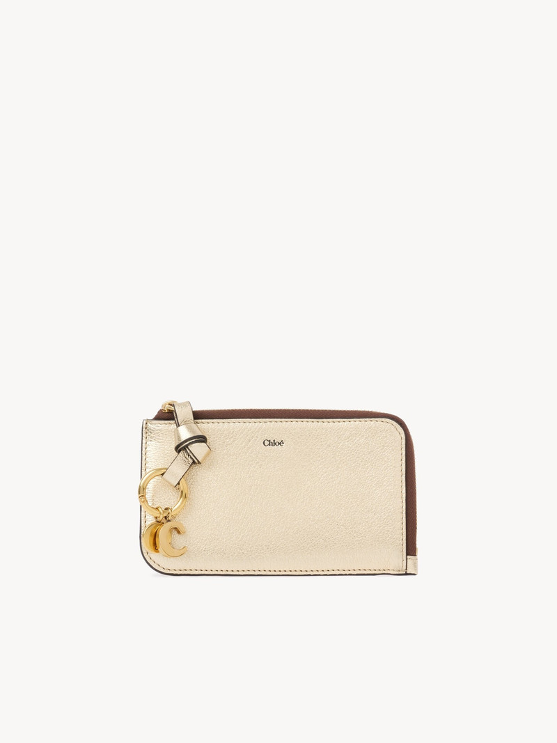 ALPHABET WALLET IN METALLIZED LEATHER 1