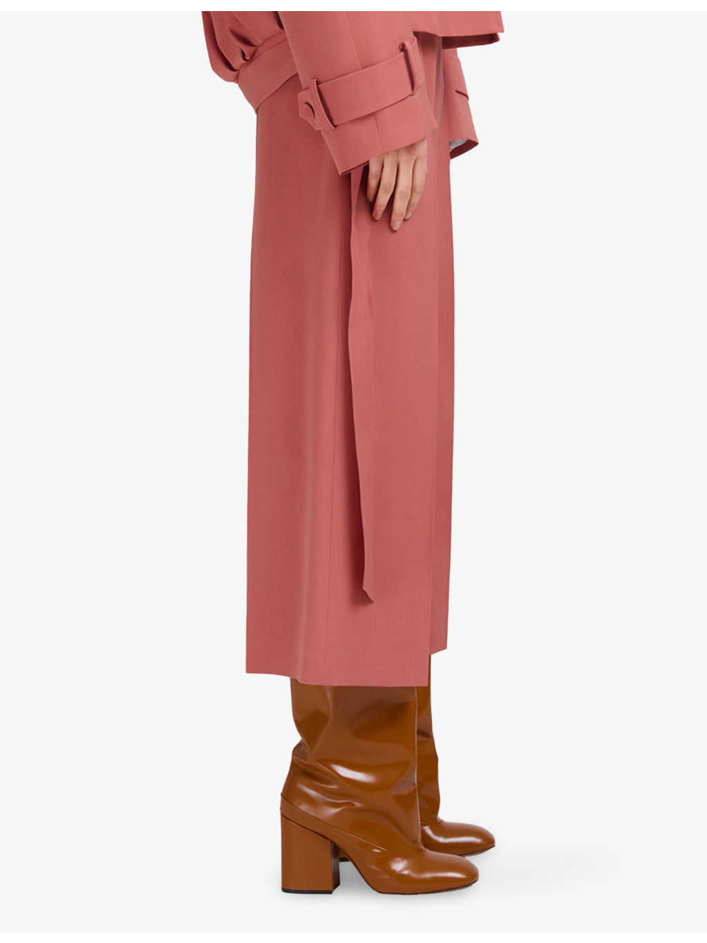 Flared-Leg Cropped Wool Trousers - 3