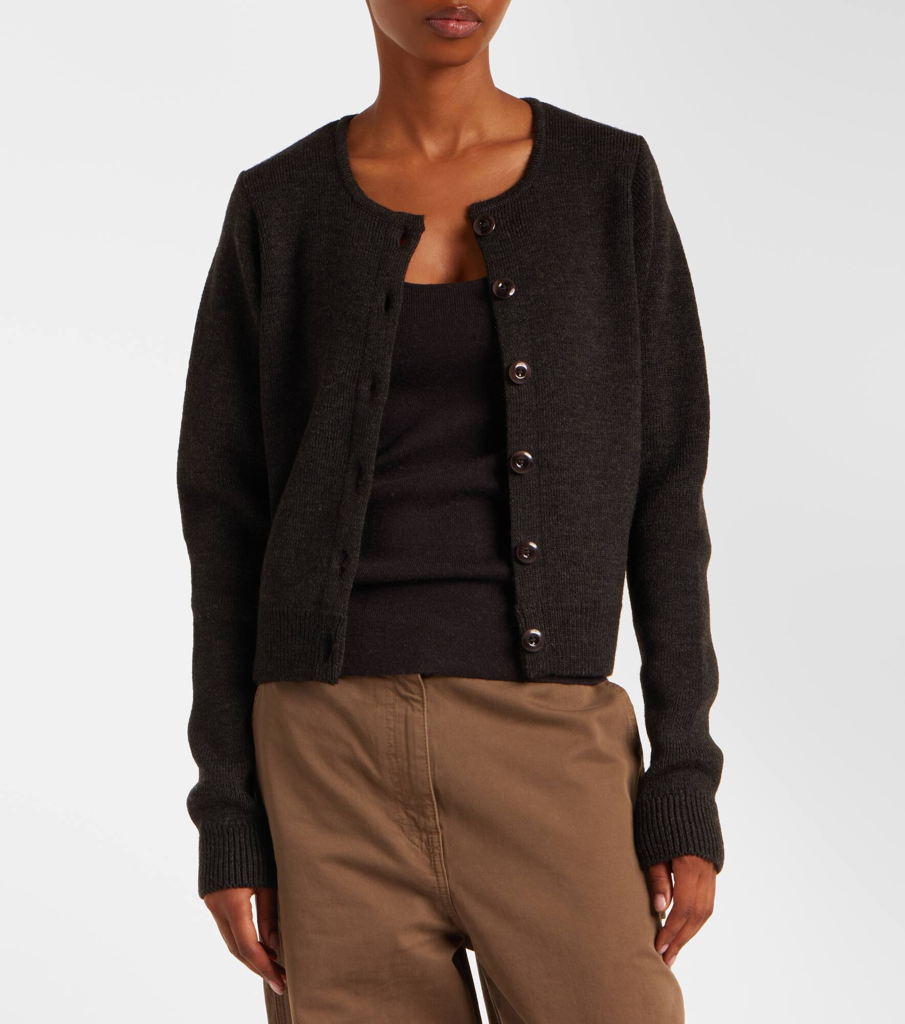 Ribbed-knit cardigan - 6