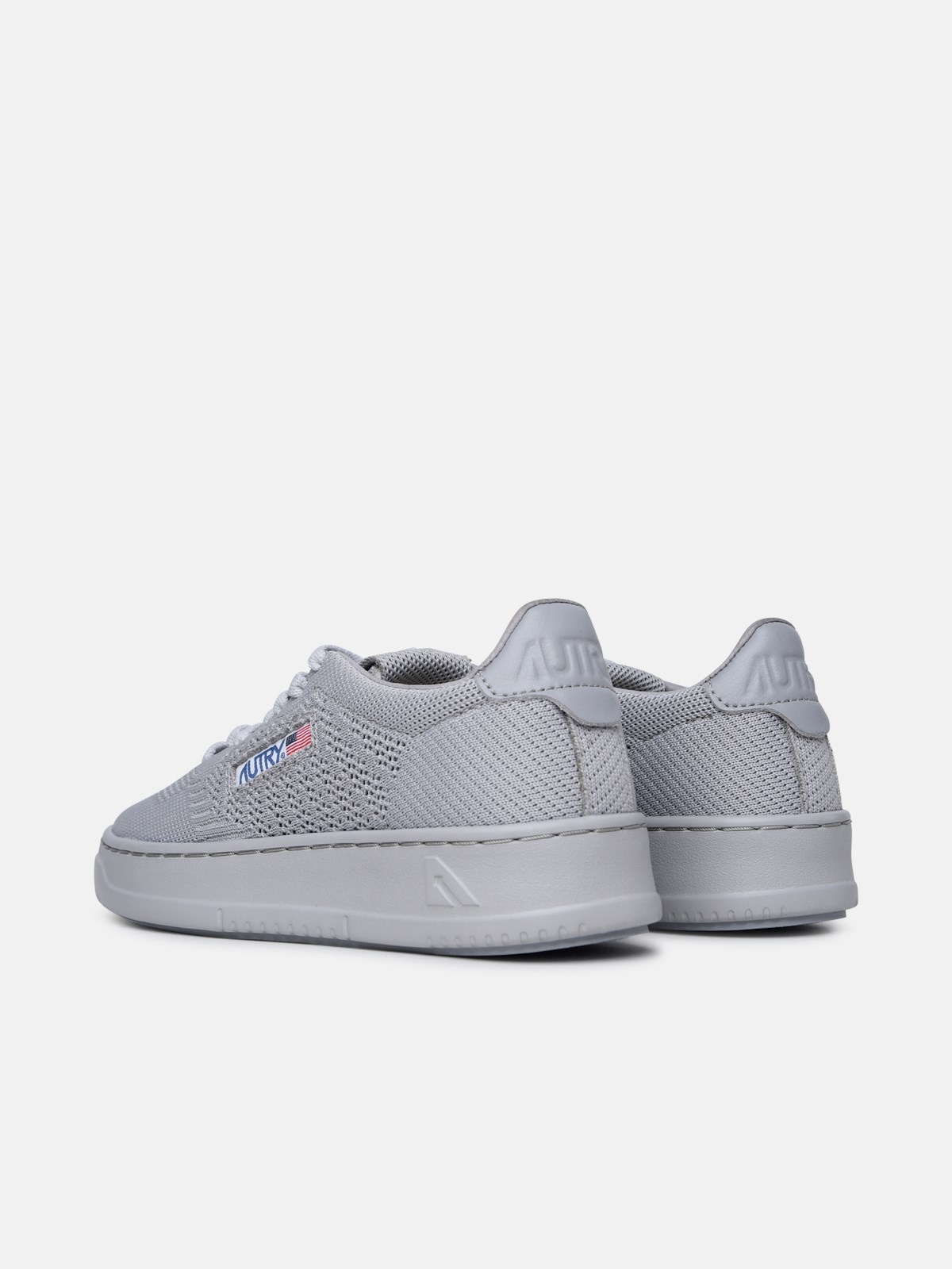 GREY FABRIC SNEAKERS - 4
