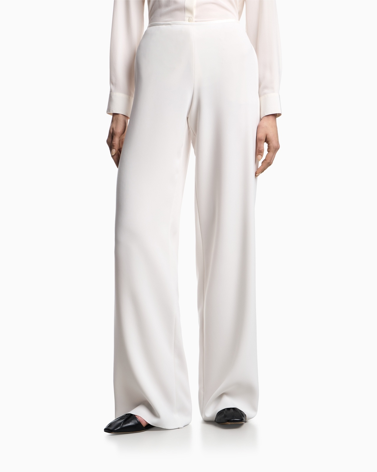 ICON TRIACETATE PALAZZO TROUSERS - 4
