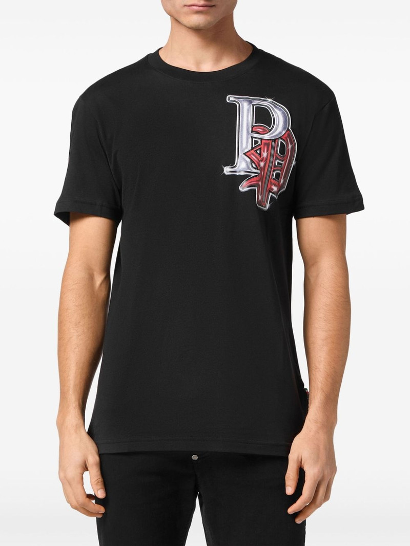 PHILIPP PLEIN Skully Gang cotton T-shirt outlook