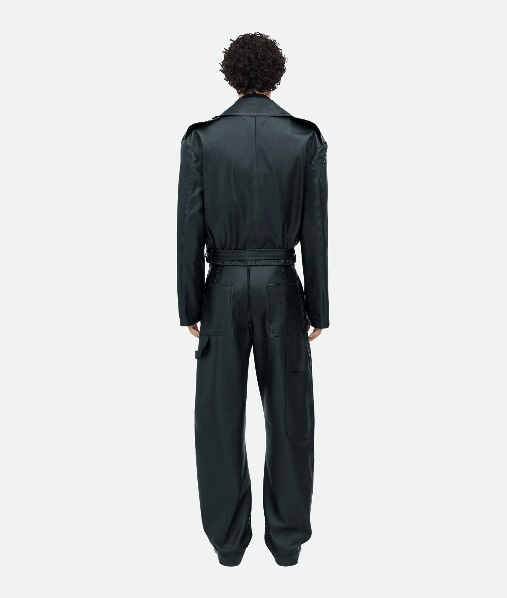 Leather Belted Blouson - 3