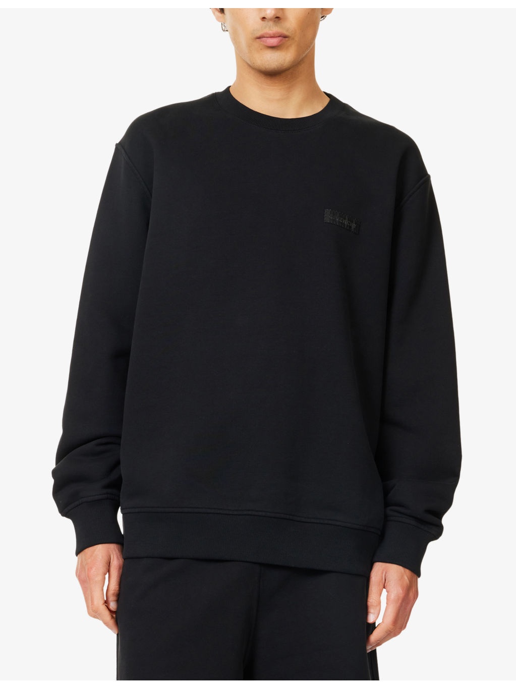 Regular-Fit Embroidered-Patch Cotton-Jersey Sweatshirt - 3