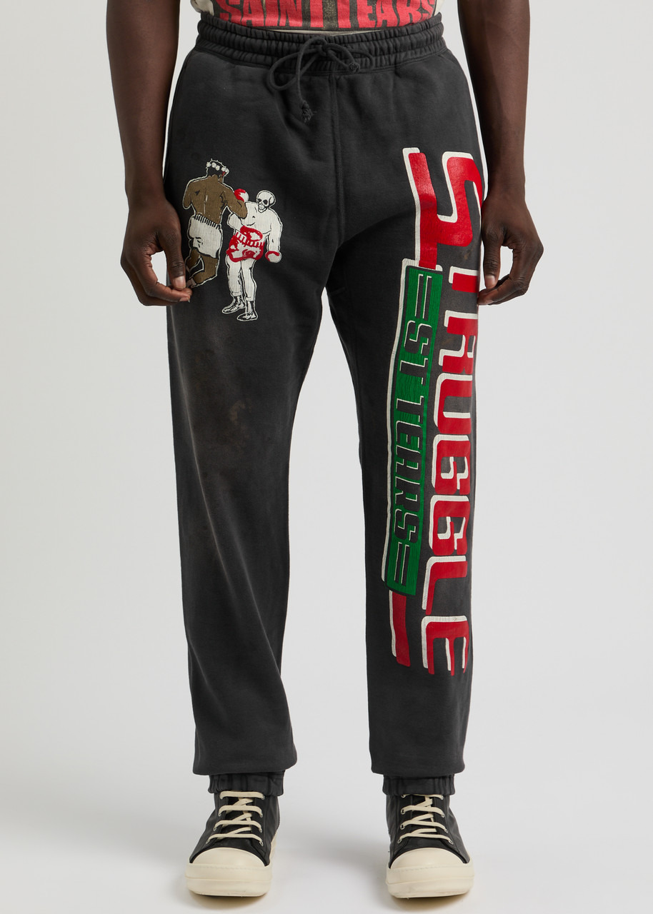 Denim Tears Struggle printed cotton sweatpants - 2