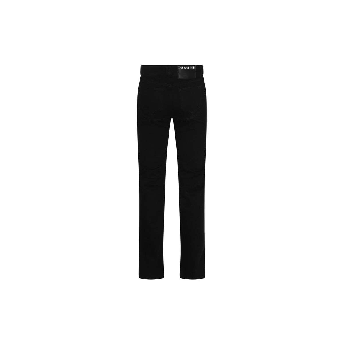 BI-TONE STRAIGHT LEG JEANS (WASHED BLACK/BLACK) - 2