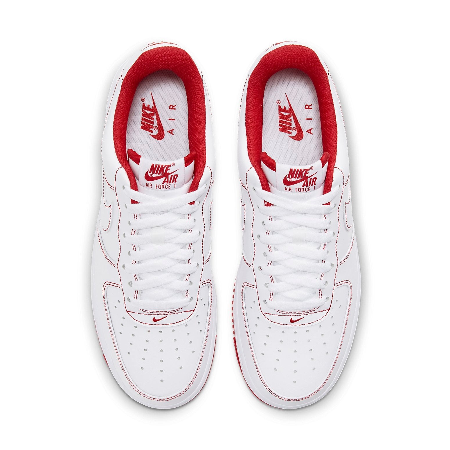 Nike Air Force 1 '07 'Contrast Stitch - White University Red' CV1724-100 - 4