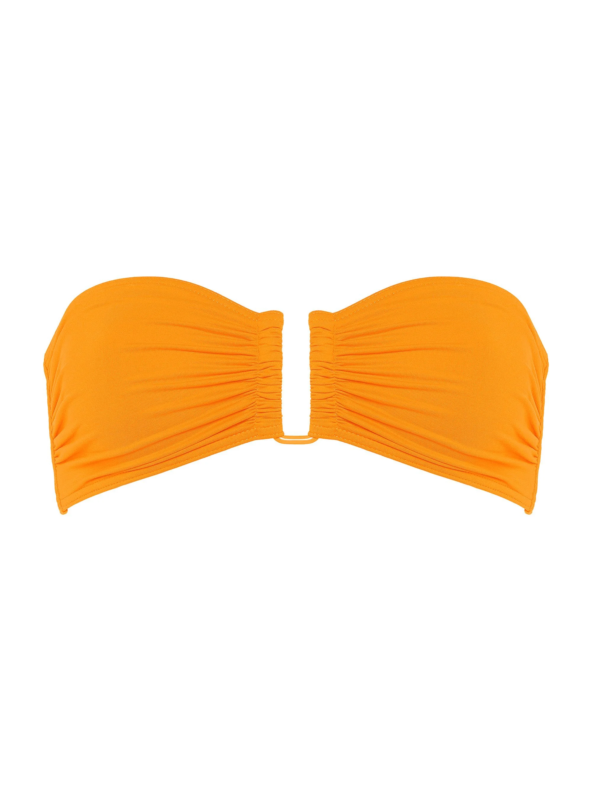 Women's Show Bandeau Bikini Top - Kumquat - 1