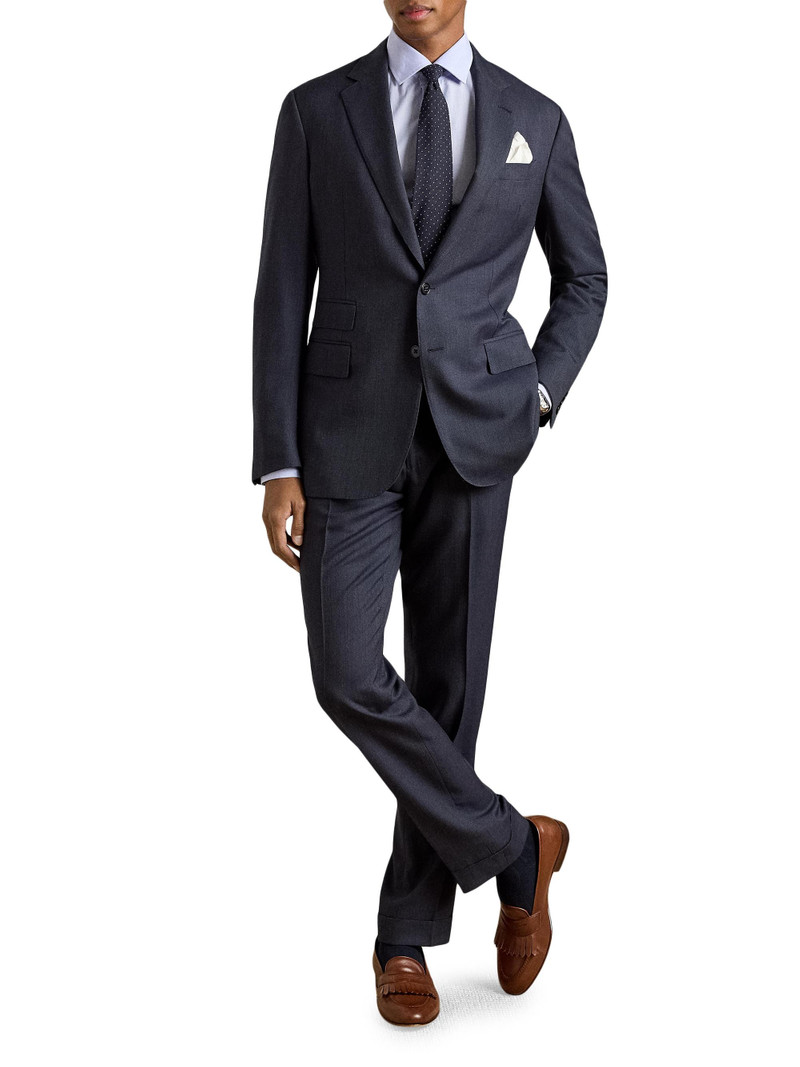Men's Kent Tailored Pin Dot Suit - Navy Multi 1