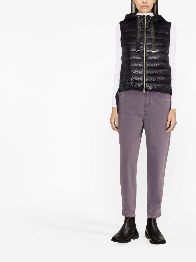 hooded padded gilet - 2