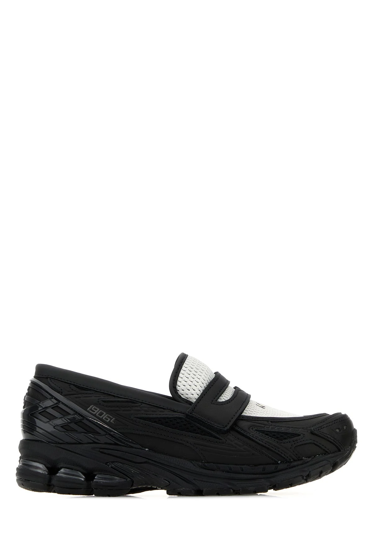 Two-tone mesh loafers - 1