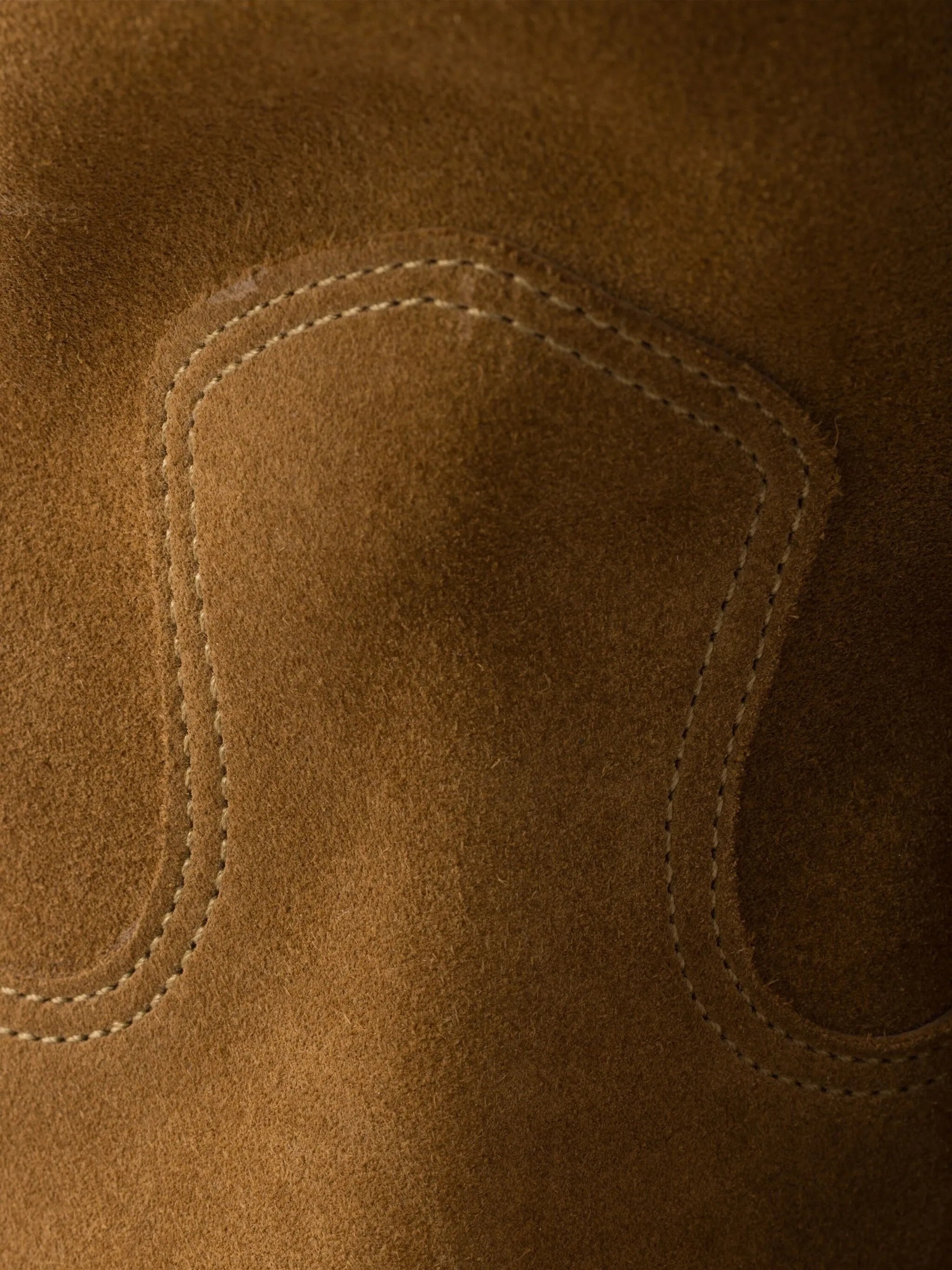 Suede Western Ankle Boots - 5