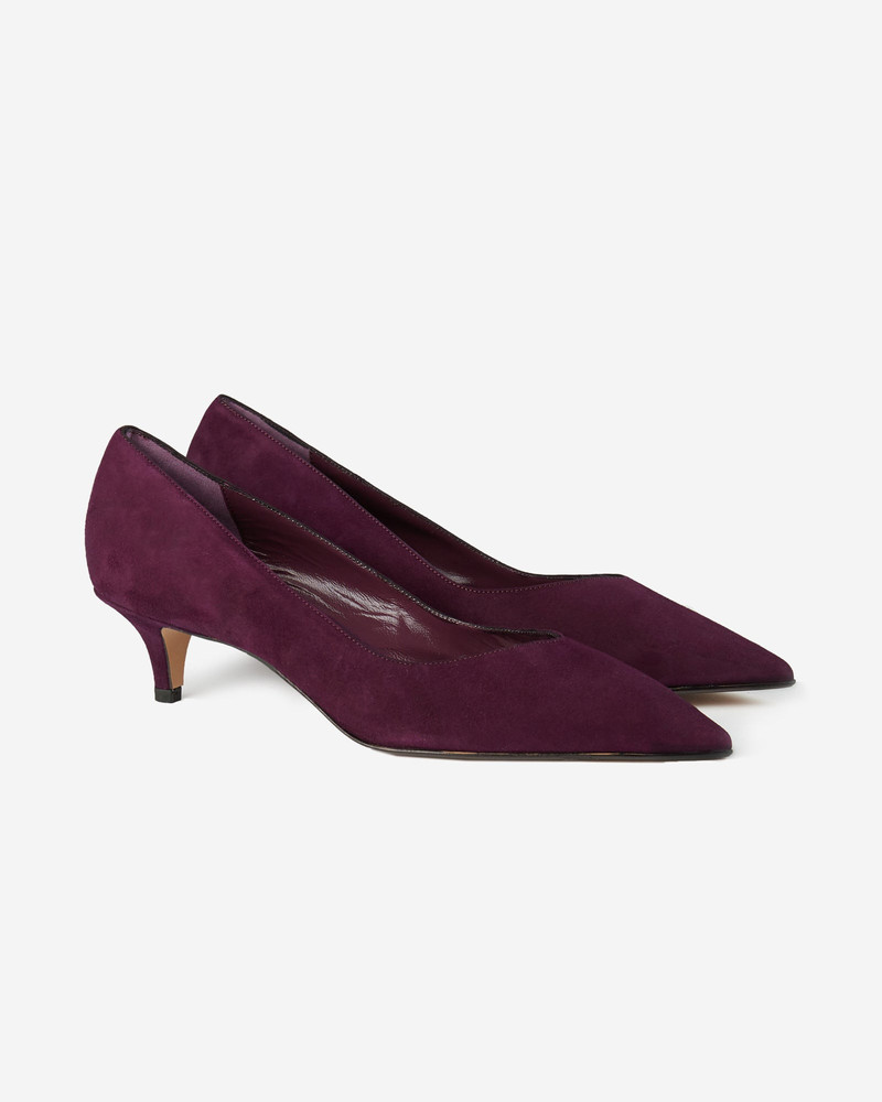 SLOWEAR Suede leather pumps outlook