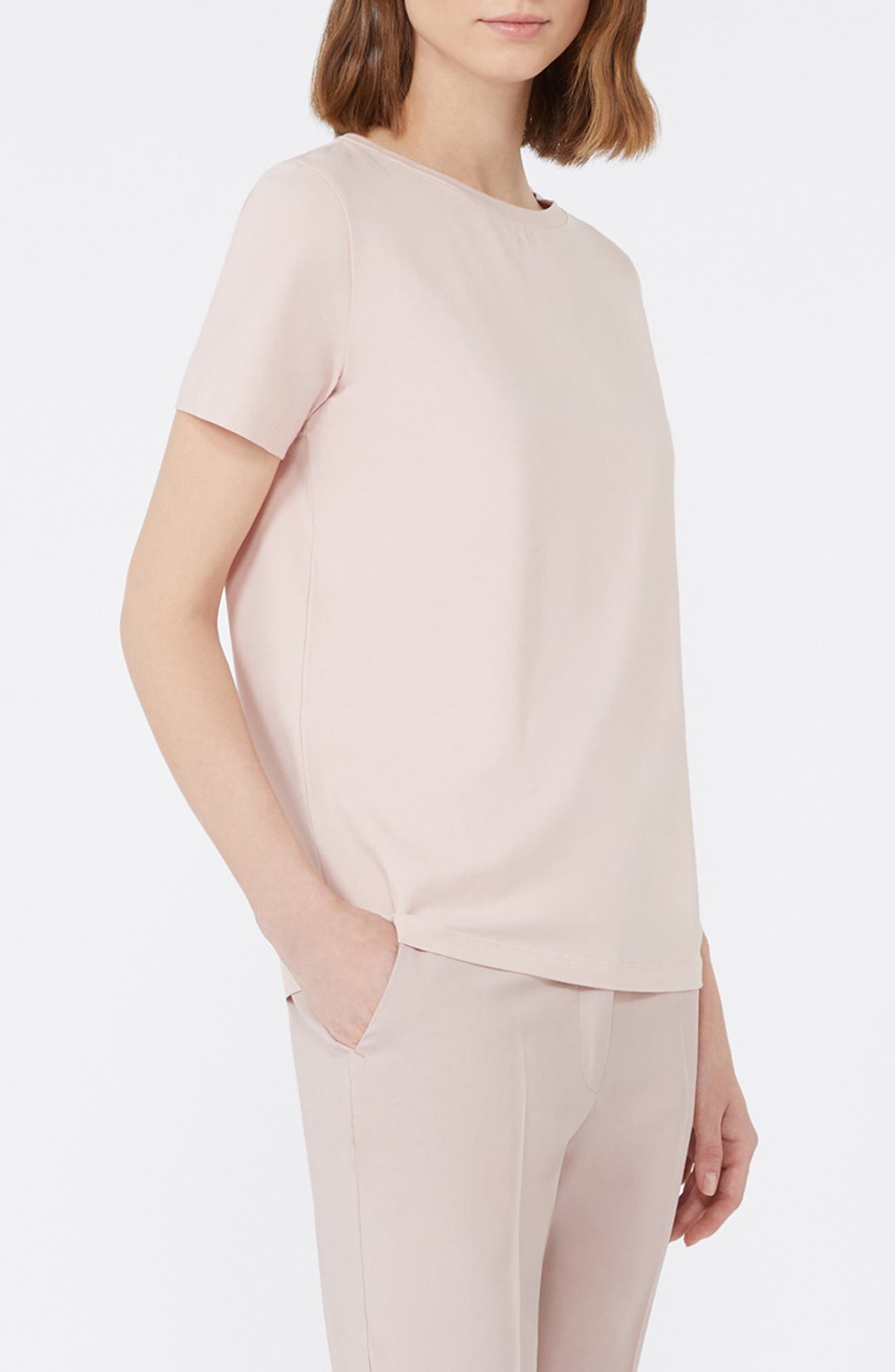 Weekend Max Mara Crewneck Jersey T-Shirt in Powder at Nordstrom - 3