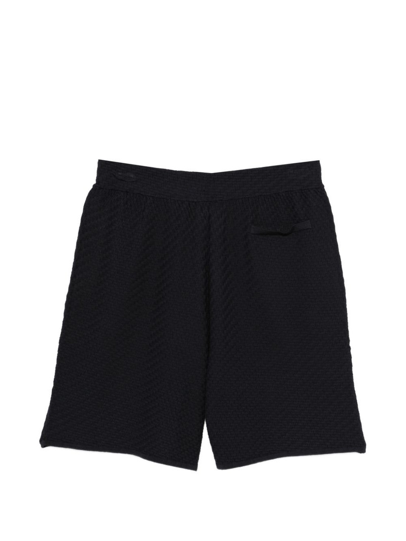 EMPORIO ARMANI textured shorts outlook