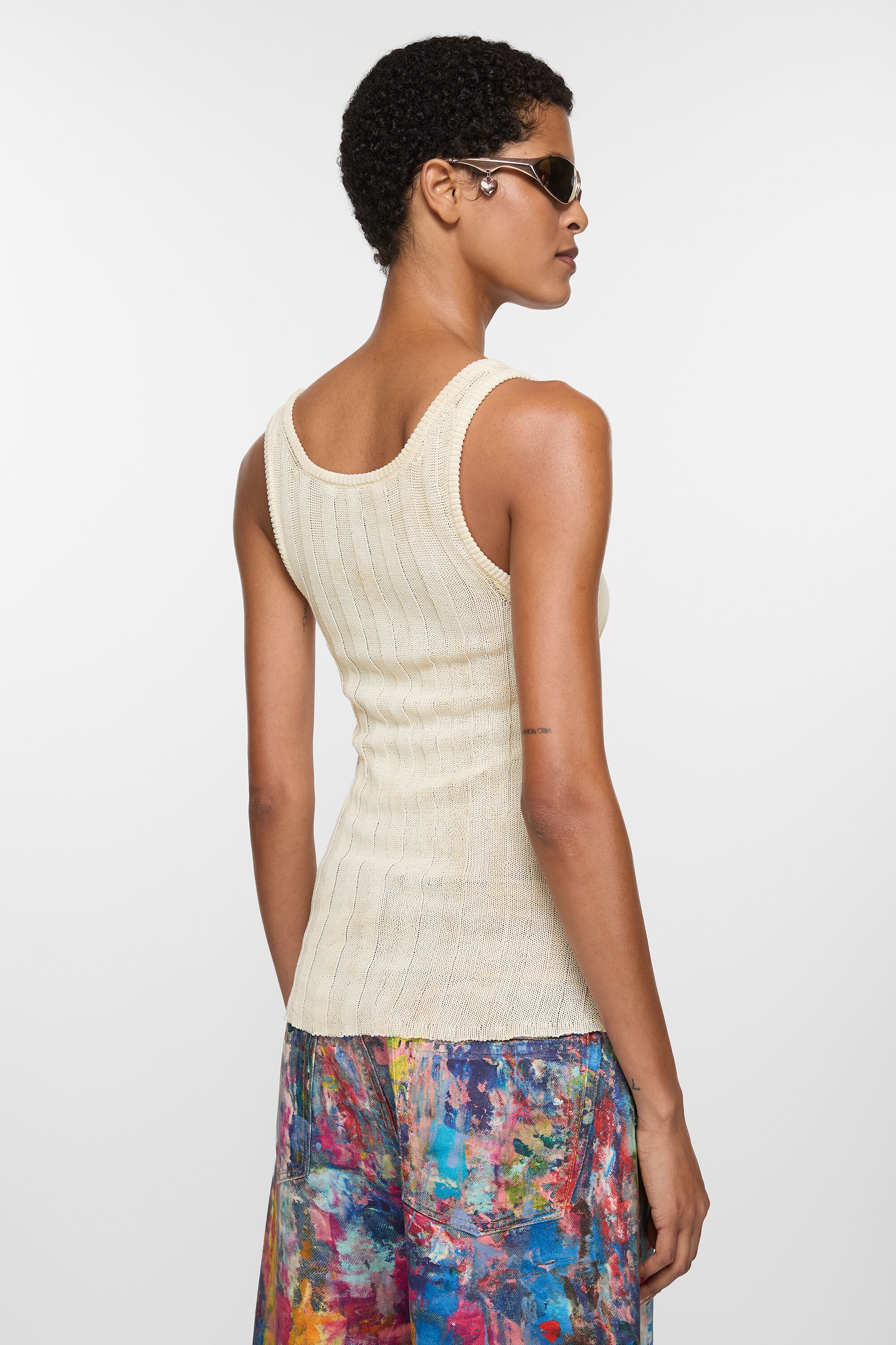 Acne Studios Tank top - Cream white | REVERSIBLE
