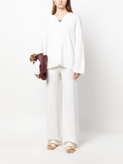 Valentino drawstring-waist cashmere track pants outlook