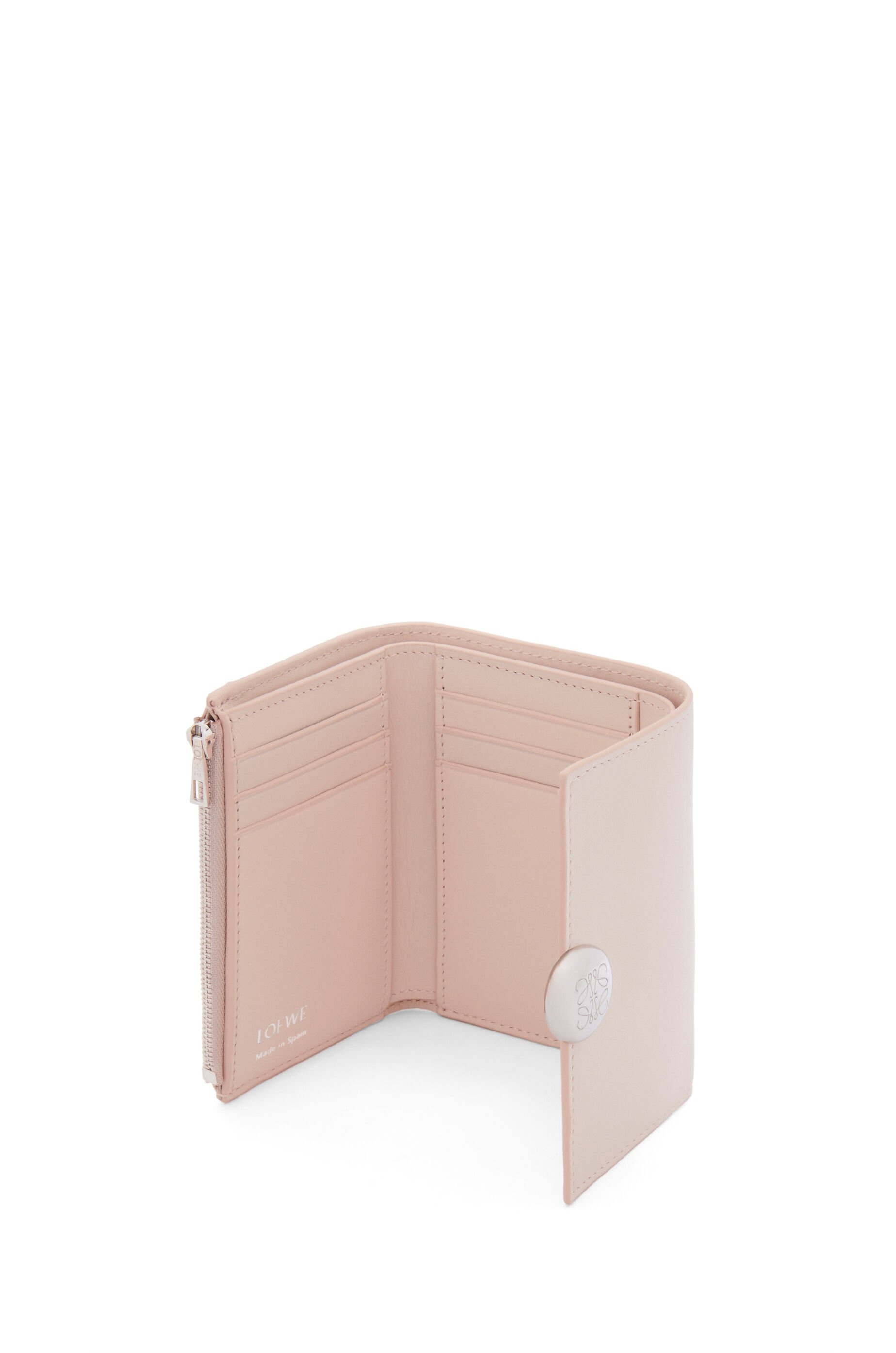 Pebble small vertical wallet in shiny nappa calfskin - 3